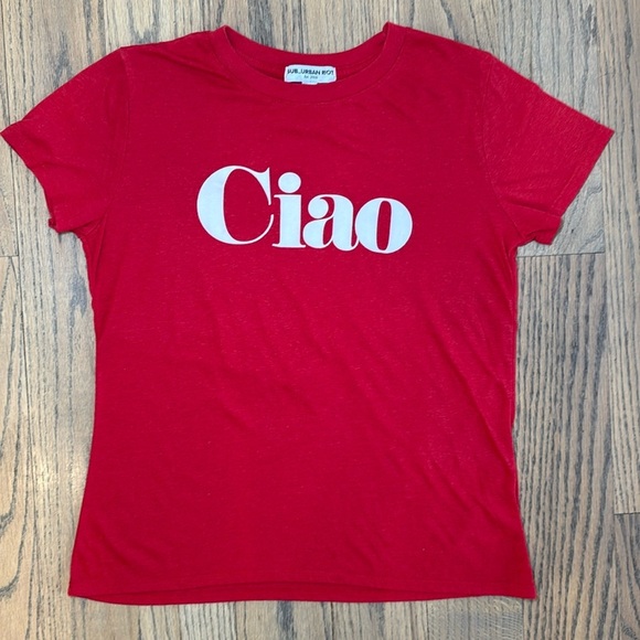 Sub_Urban Riot Ciao Red Crew Neck Short Sleeve Graphic Tee Size Small - Picture 4 of 9